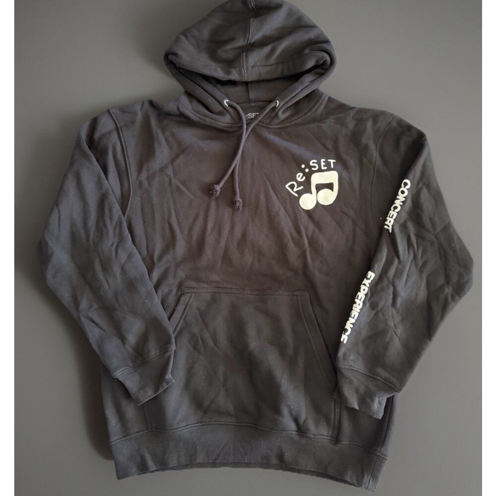 Mens Re:SET Live Concert Series 2023 Hoodie Black Tour Merch Sz Medium NWOT